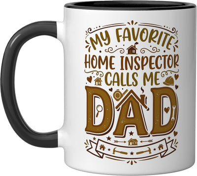 Taza Cerámica Inspección Casa Padre Negro/Blanco
