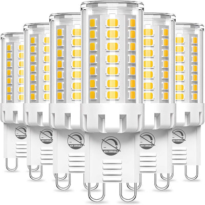 Bombilla LED G9 4W blanco natural 4000K no regulable pack 6