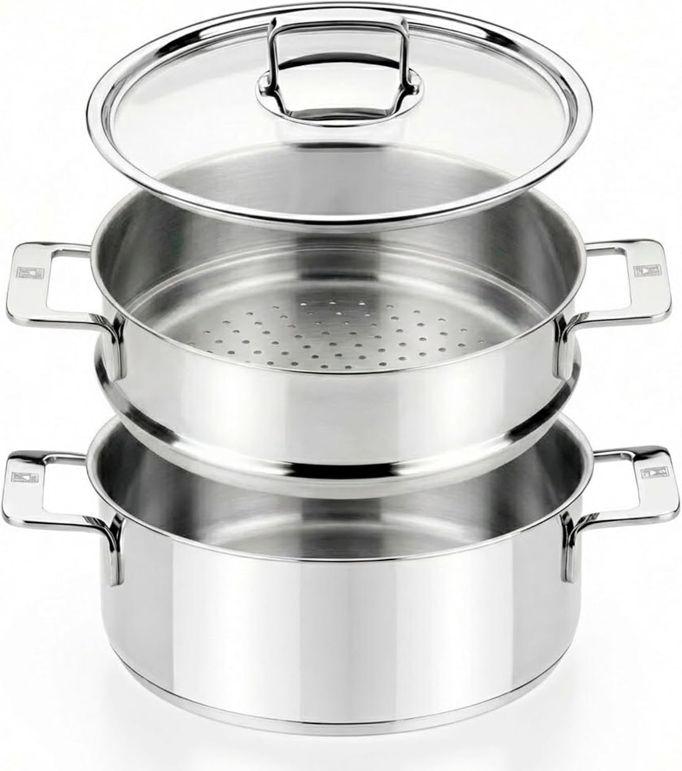 Set Utensilios Cocina Acero Inox 1 Olla 1 Tapa Comp