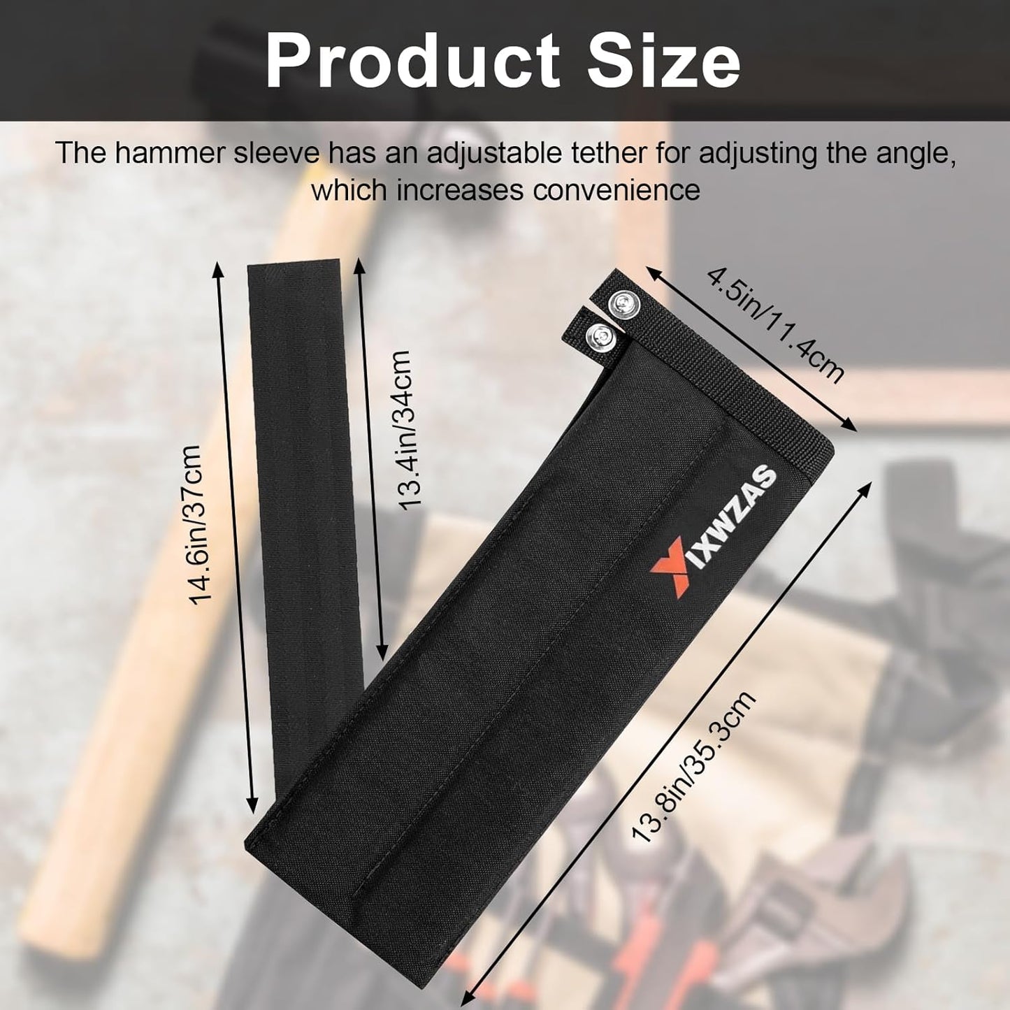Funda acolchada para herramientas negro