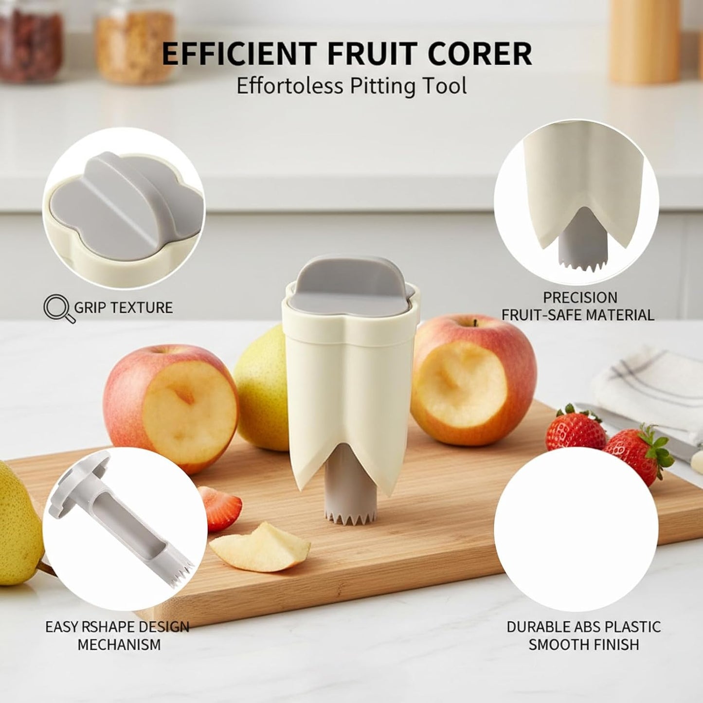 Juego 4 Pzas Herramientas Cocina Acero Inox y Plástico