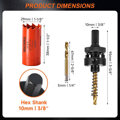 Broca HSS M42 bimetálica 8% cobalto para madera metal