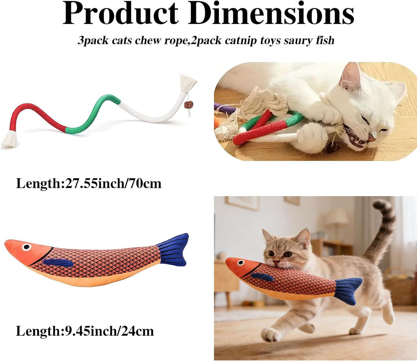 Juguetes para gatos con hierba gatera y limpieza dental