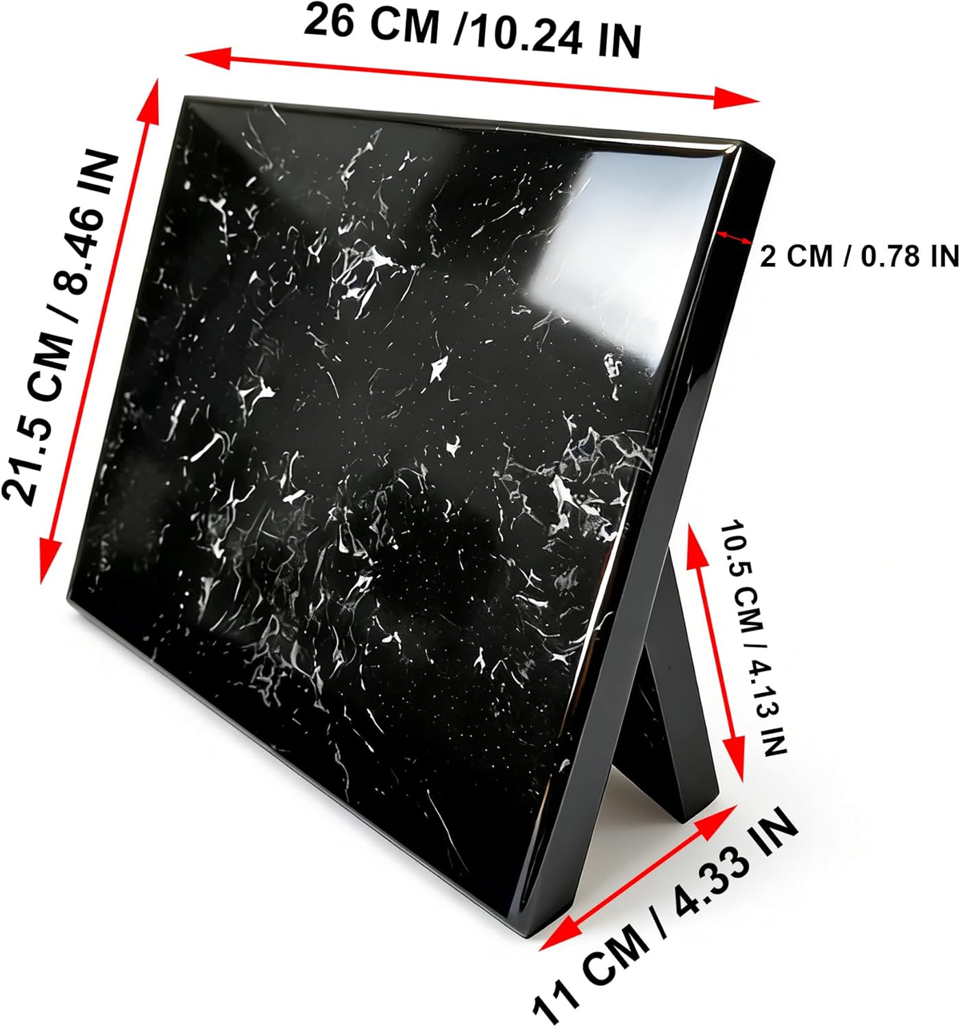 Portatuchillos magnético encimera mármol cocina negro