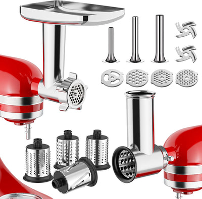 Picadora carne rallador queso acero inox para KitchenAid