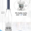 Cepillo botella agua mango largo flexible azul marino set 2