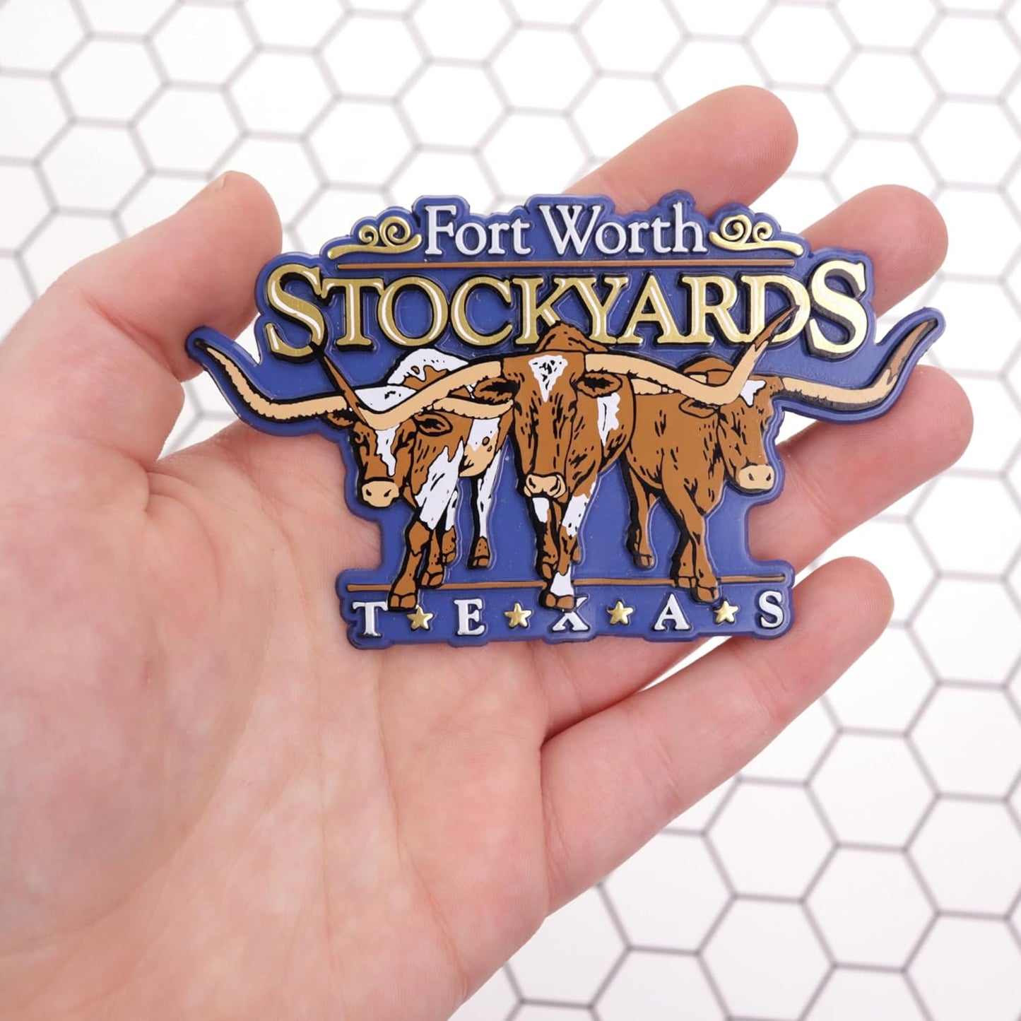 Imán Fort Worth cuerno largo 2.5x3.15pulg