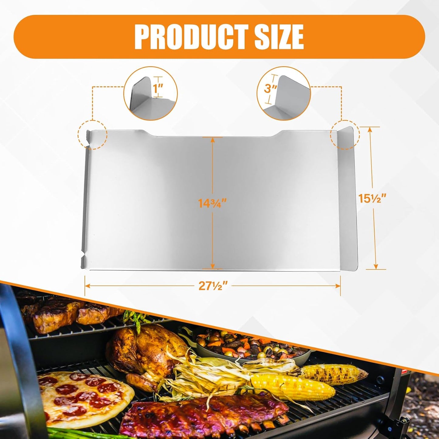Bandeja goteo repuesto Traeger Ironwood 885 BAC521
