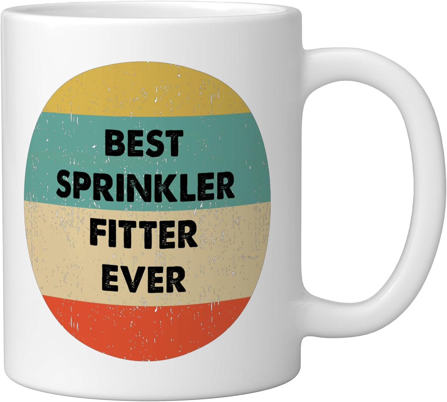 Mug cerámica para sprinkler fitter blanco