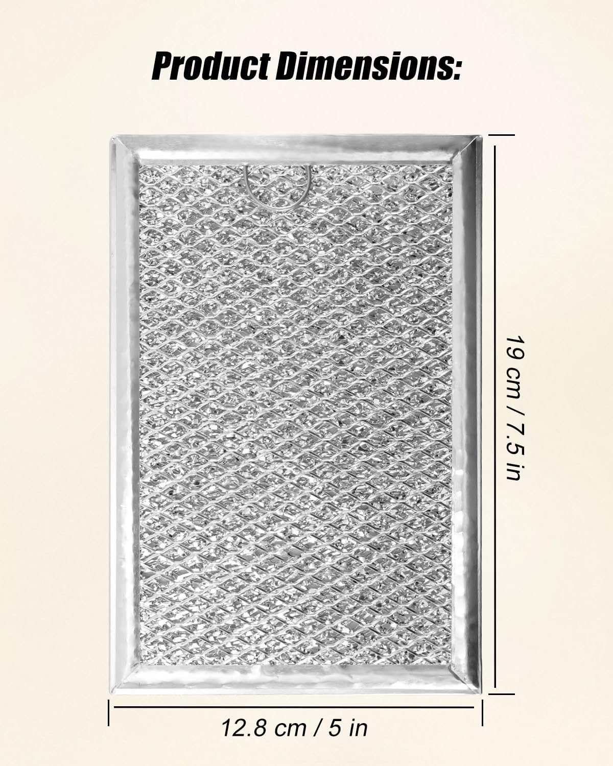 Filtro grasa horno microondas GE Aluminio 2 Pzas
