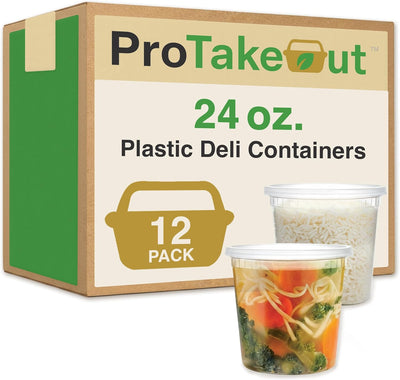 Contenedor plástico sin BPA 24 oz 12 juegos tapa hermética apto microondas congelador