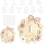 Tarjetas hitos bebé flor madera 11 números