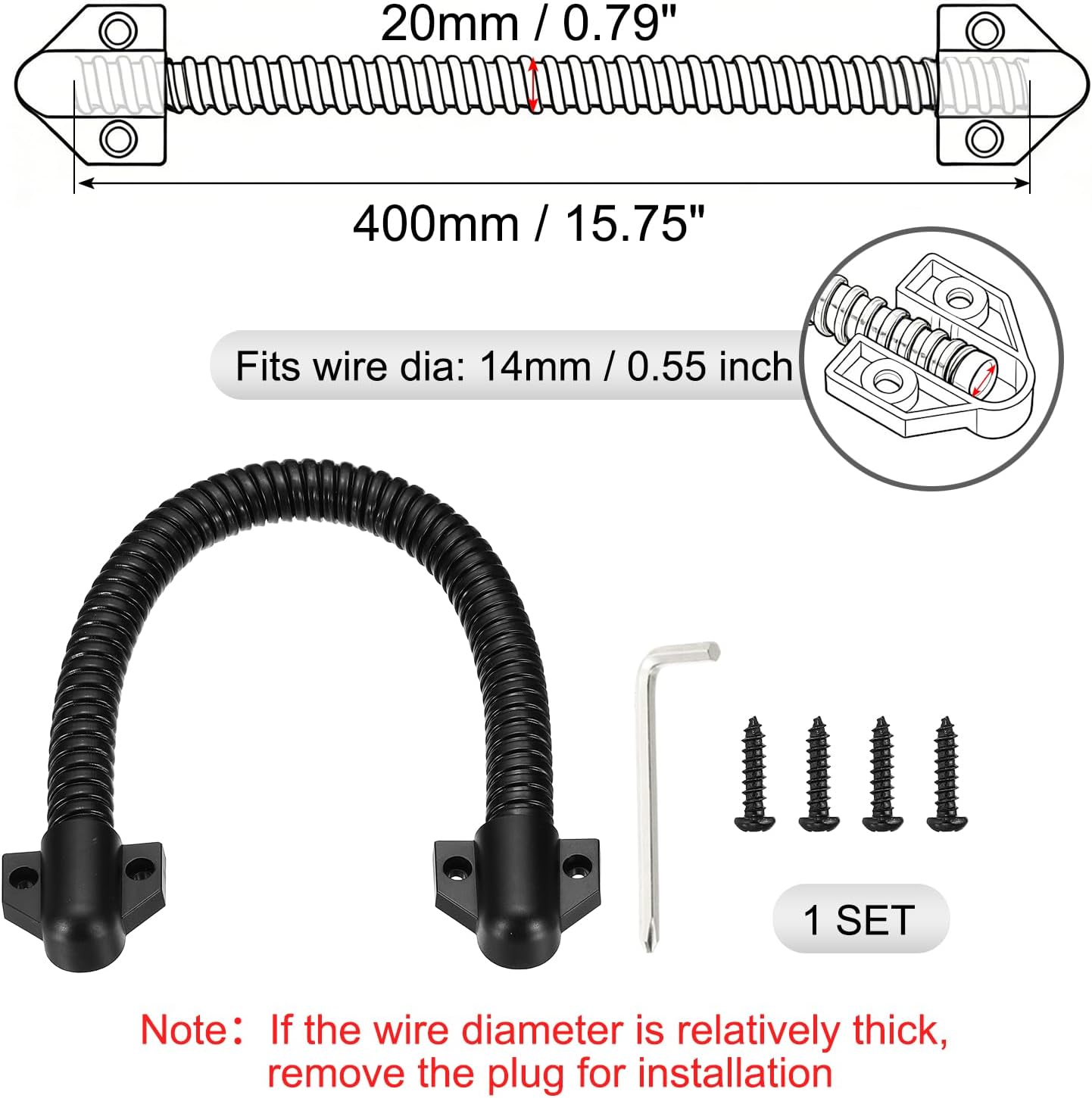 Protectores de puerta para cable con manga flexible acero