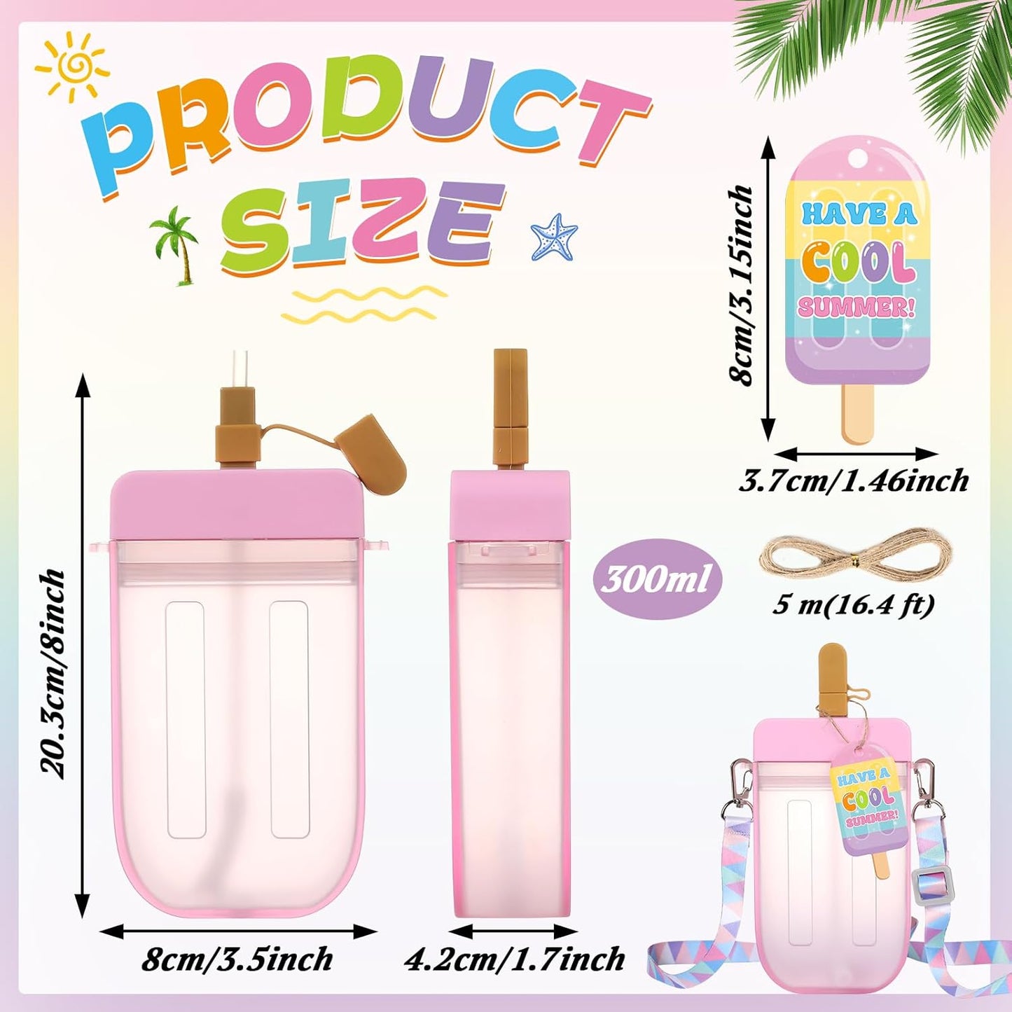 12 Juegos Regalos Fin Año Botellas Helado Tazas Kawaii