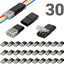 30 Conectores Doble Cable 3 Pines para Tira Led