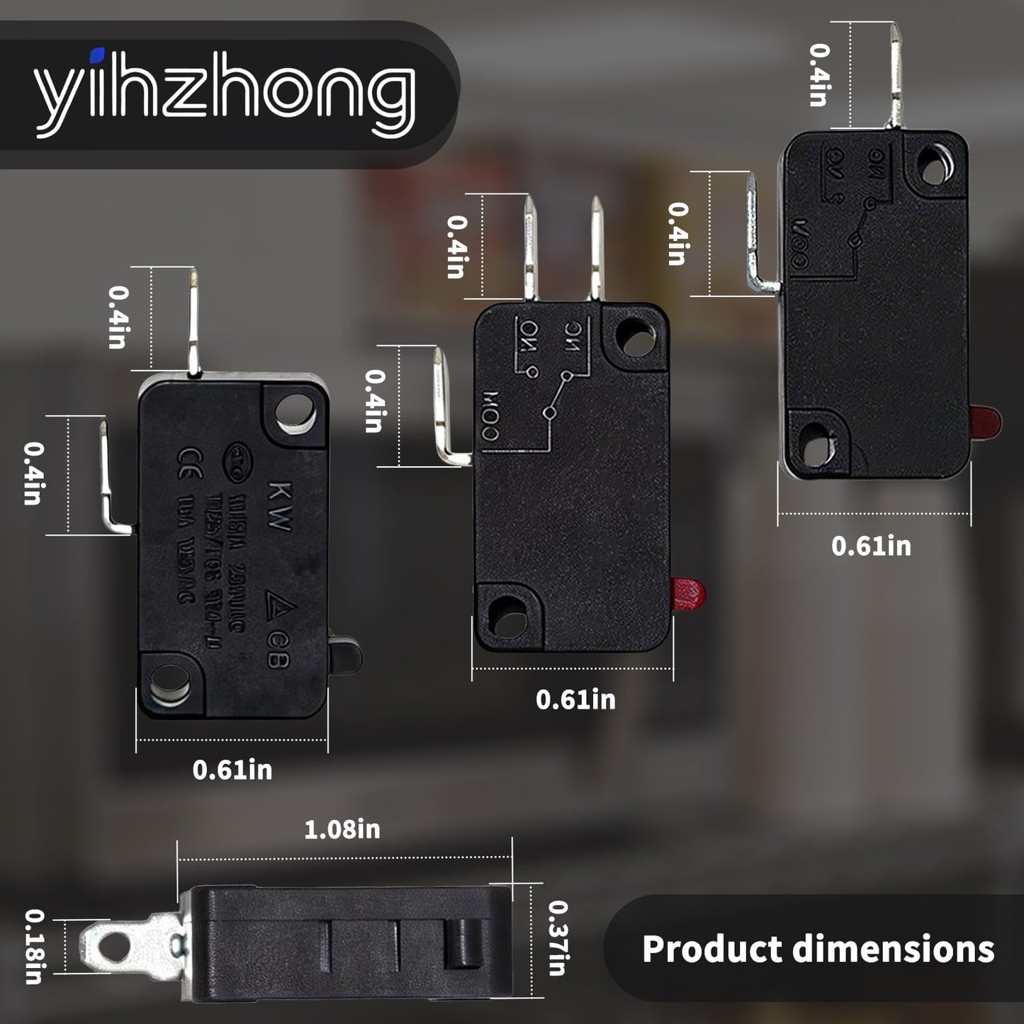Repuesto interruptor puerta horno microondas Whirlpool