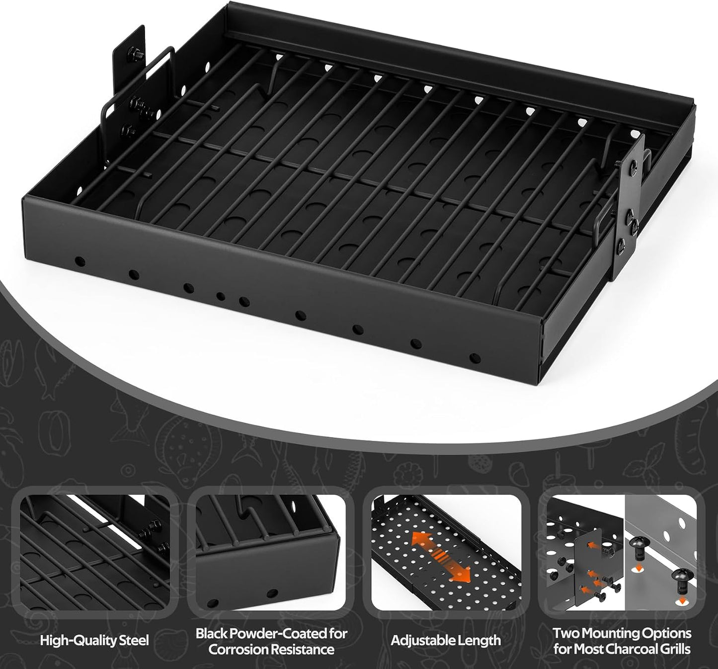 Bandeja carbón estirable 15-28pulg para PS9900 HC4518L