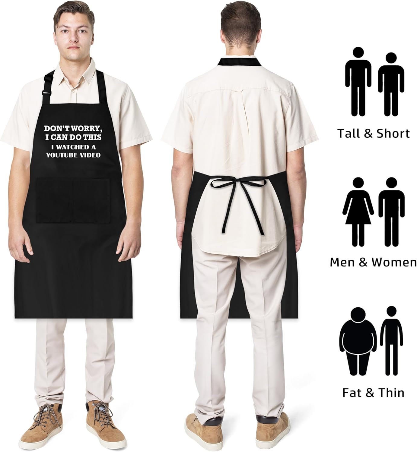 Delantales de parrilla divertidos para hombres y mujeres Don't Worry I Can Do This