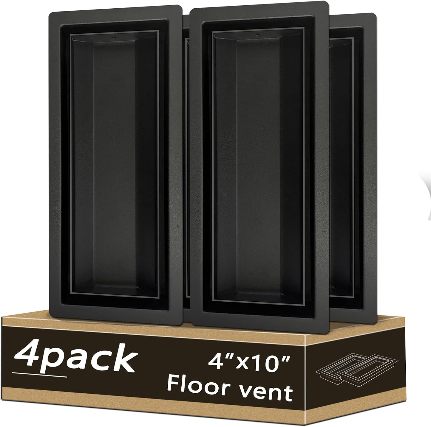 Rejilla suelo acero perfil bajo 4x10 ventilación alta