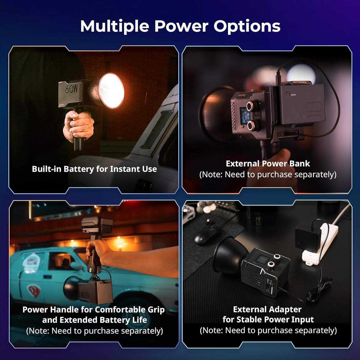 Luz LED RGB para video con control APP 2500-10000K