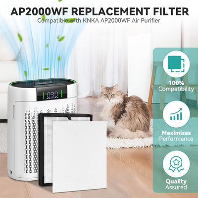 Filtro aire AP2000WF compatible purificador 2 en 1 carbón activado