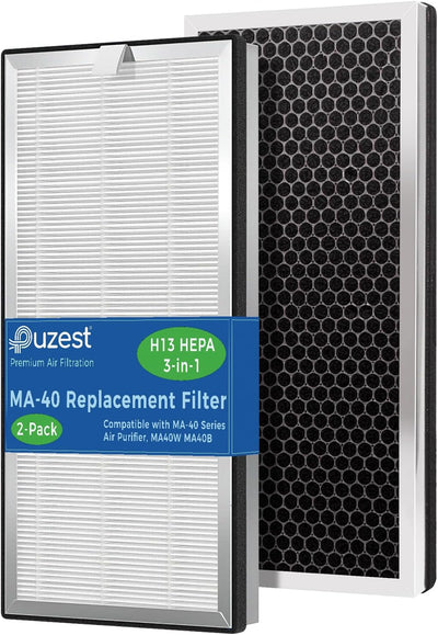 2 Filtros MA-40 compatibles purificador aire MA40W MA40B