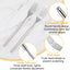 Tenedores extensibles de acero inoxidable 9.1-25.2 pulgadas plateado