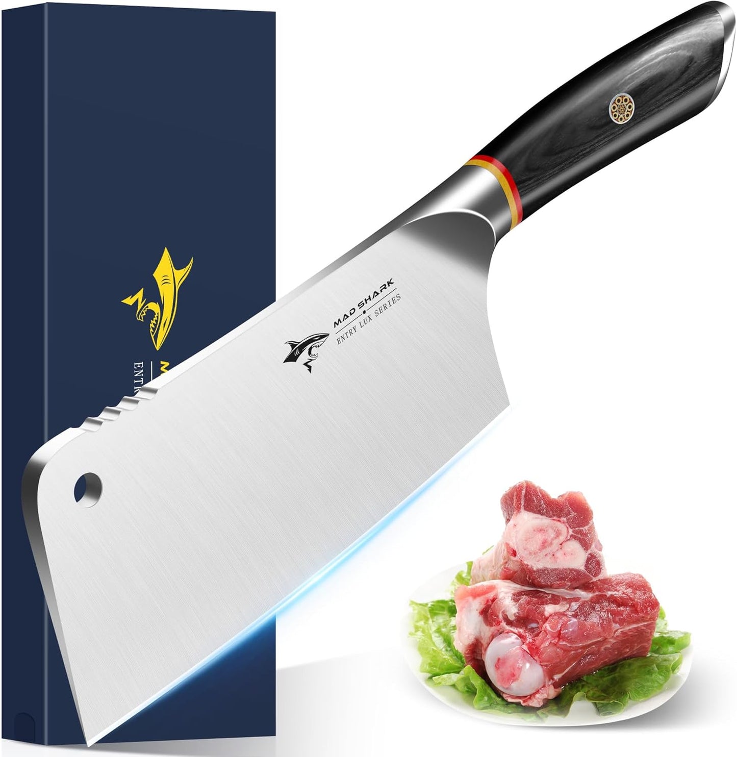Cuchillo carne y afilador 3 etapas 1 botón