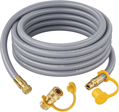Manguera gas natural 24ft 3/8pulg con conexión rápida para Weber