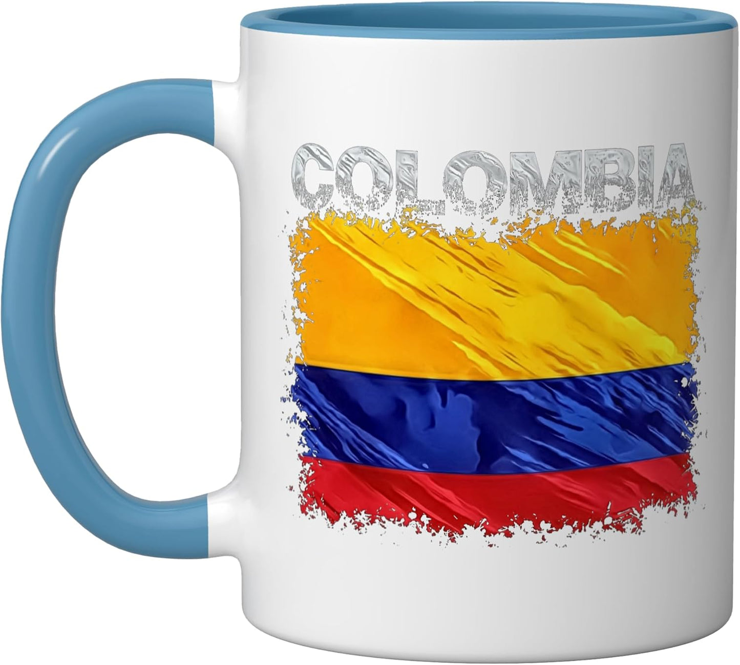 Taza Cerámica Azul/Blanco