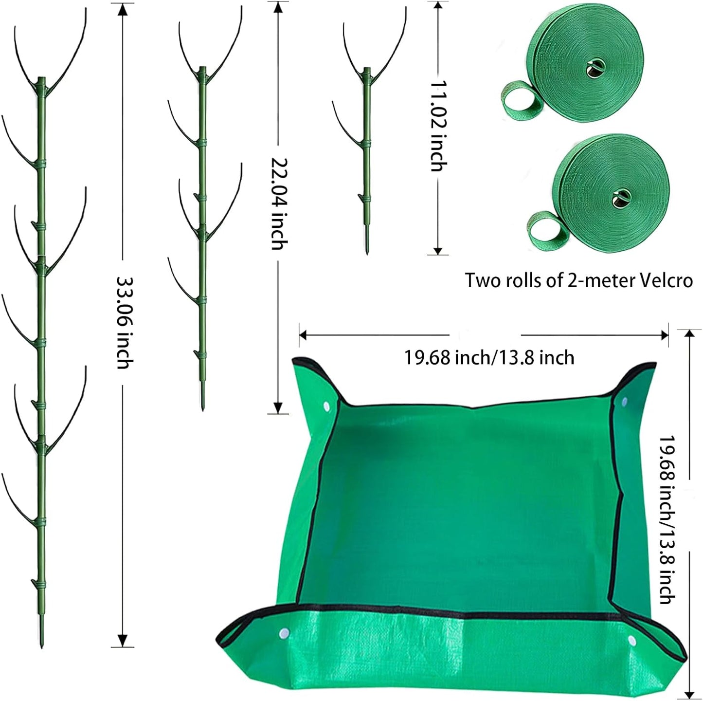 10 Estacas Apilables para Plantas Trepadoras