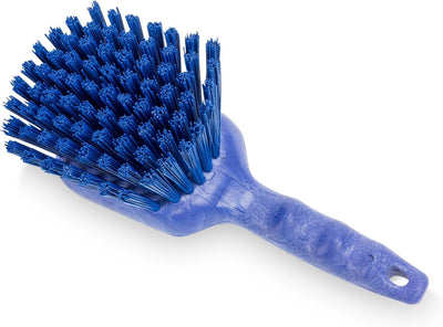 Cepillo utilitario plástico con agujero para colgar 8pulg azul