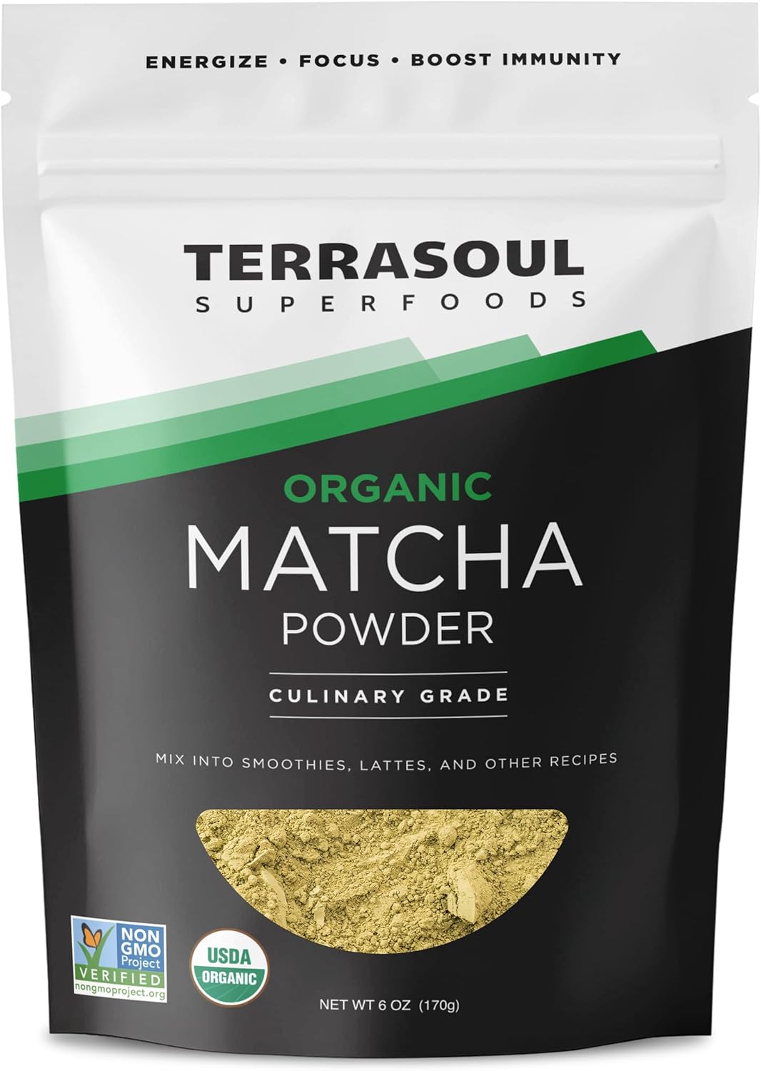 Polvo Matcha Orgánico Grado Culinario 6oz para Lattes Batidos