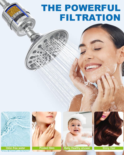 Cartucho filtro ducha multietapa universal alta presion