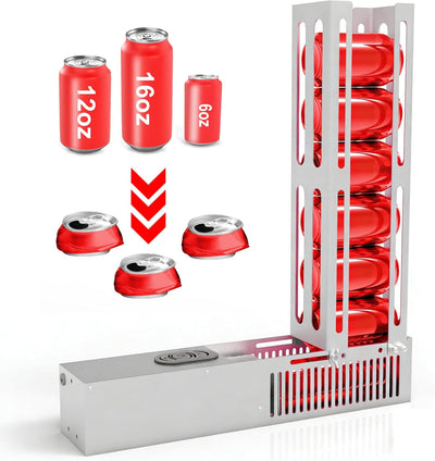 Trituradora latas eléctrica automática cap 8