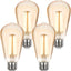 Bombilla LED Edison ST58 E26 2700K blanco cálido pack 4