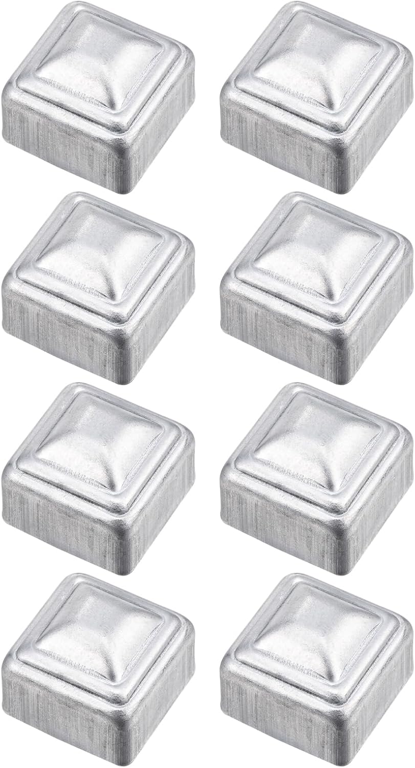 Tapas poste valla tubo 1x1pulg acero galvanizado