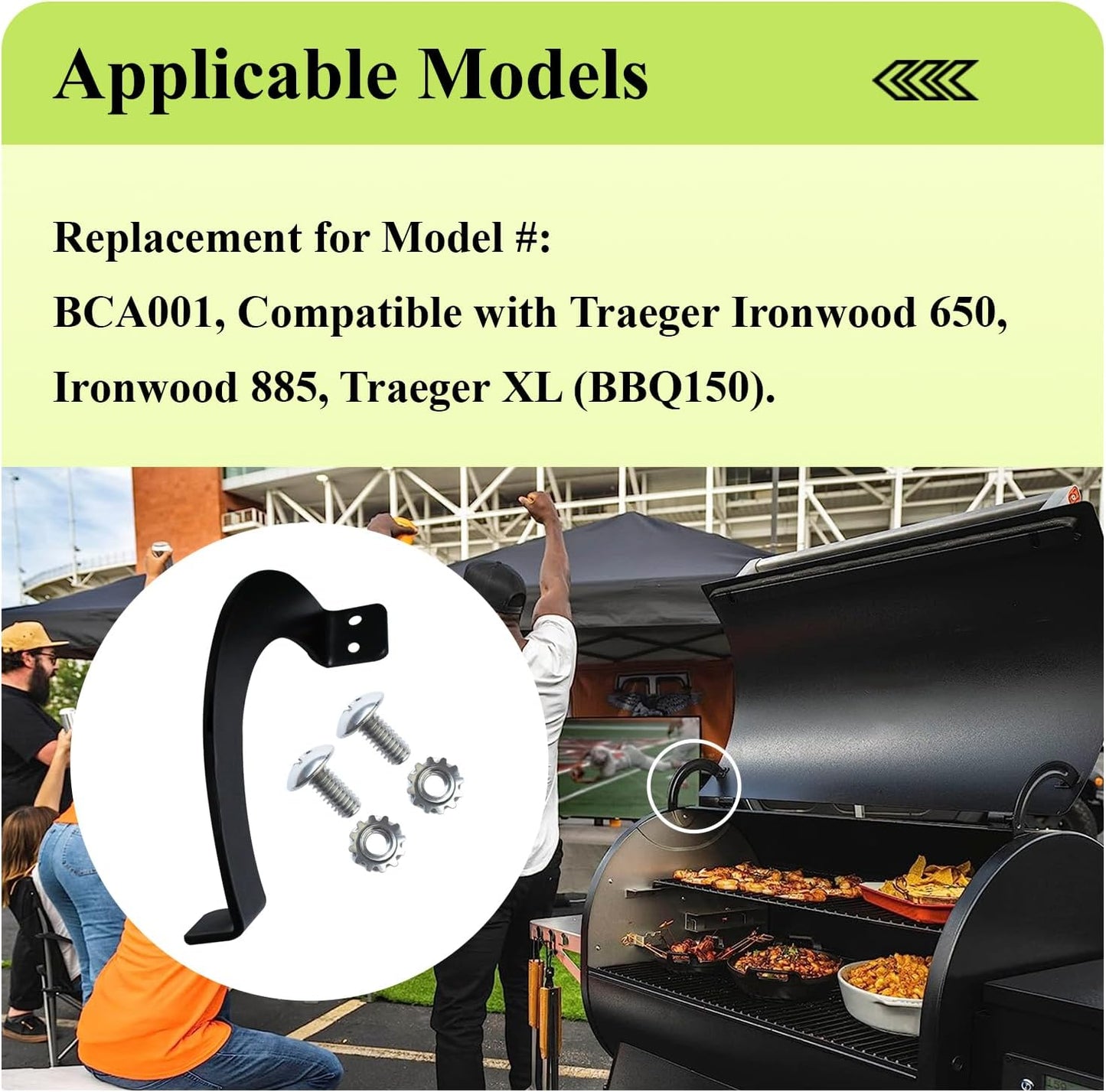 Tapa parrilla lateral BCA001-002 para Traeger Pro Series