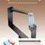 Soporte papel higiénico acero inox brazo giratorio elevable negro