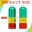 25 Etiquetas Brida 3 Etapas 2.75x7.9pulg Impermeables