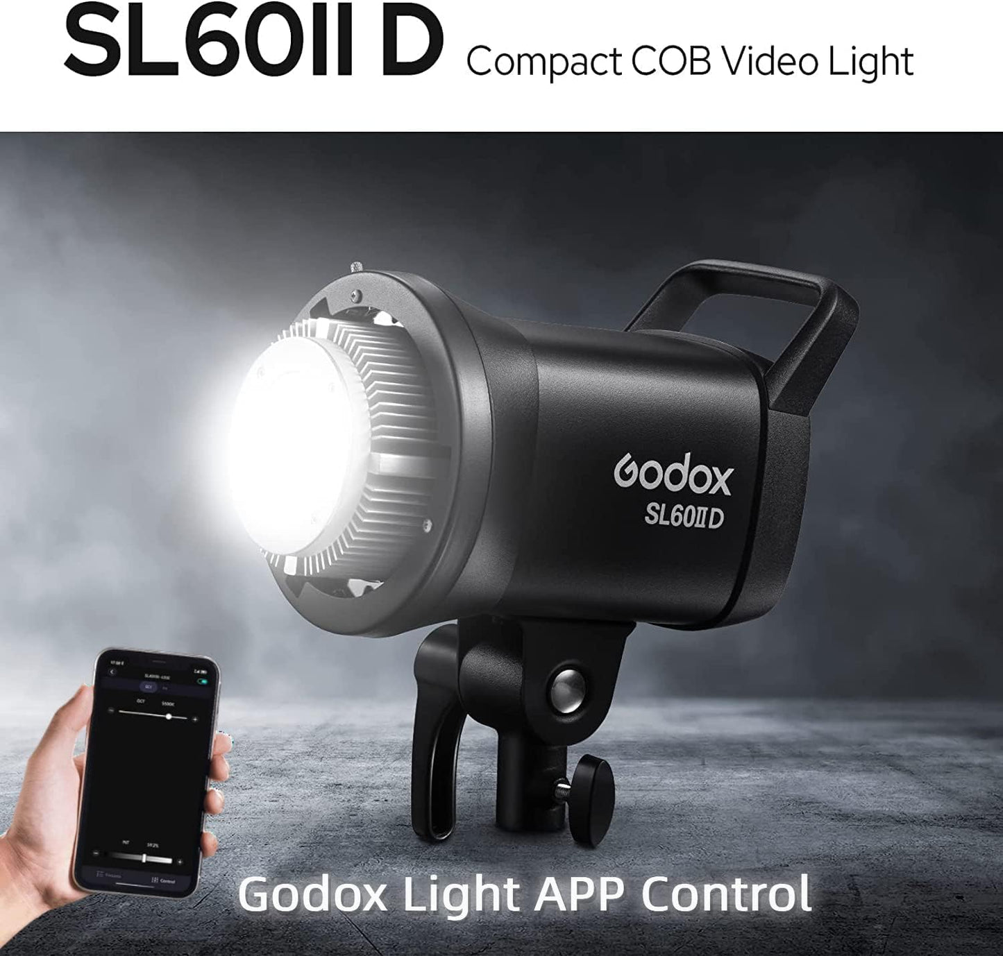 Luz LED estudio SL60IID control remoto 8 efectos