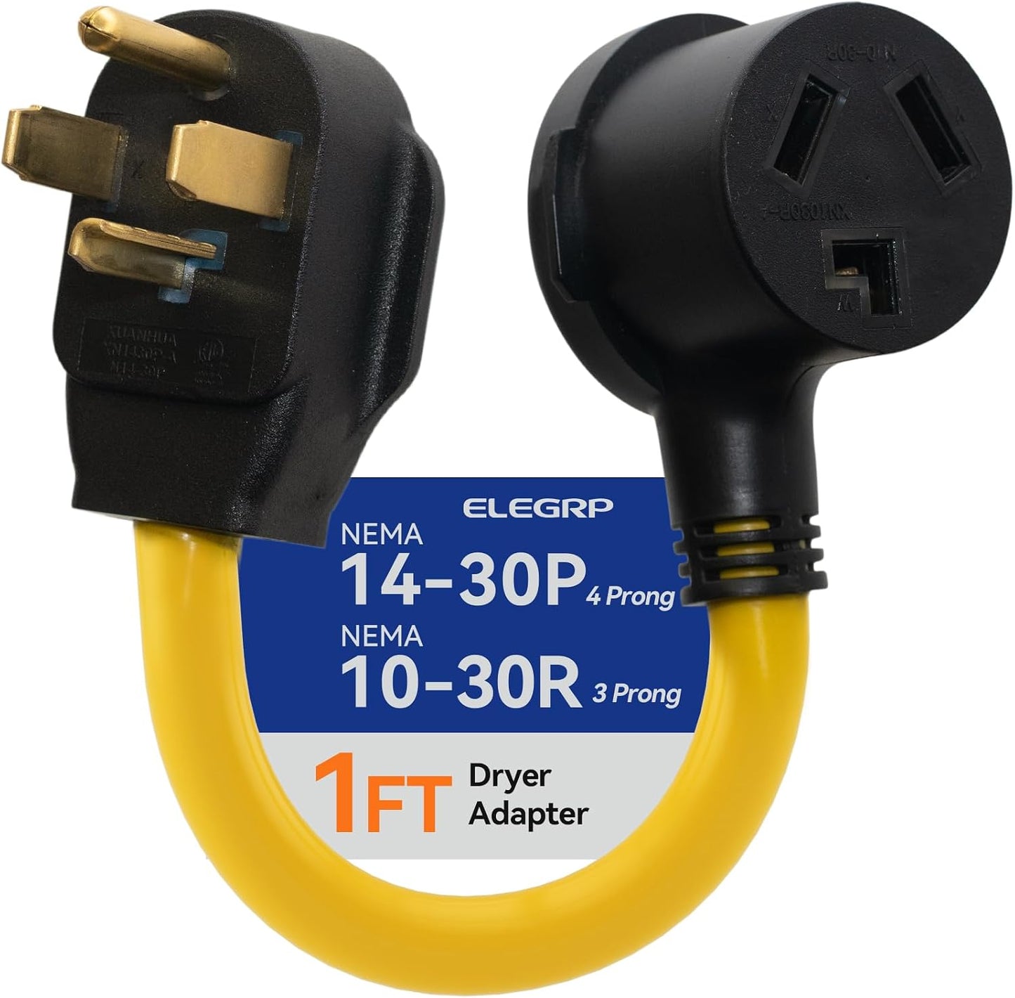 Adaptador secadora NEMA 14-30P a 10-30R