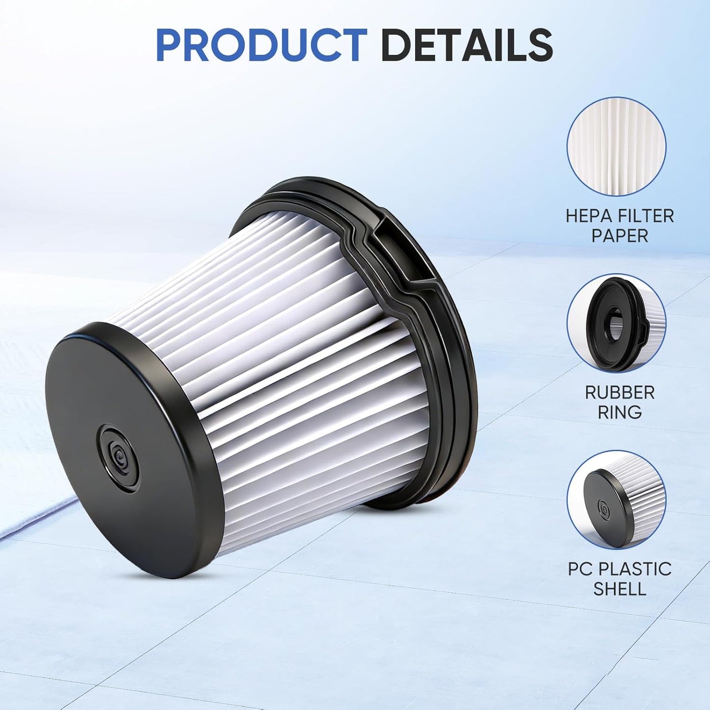 6 Filtros Repuesto para Aspiradora Shark Detect Pro
