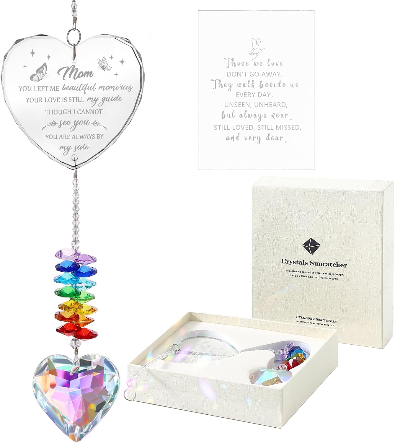 Regalos conmemorativos de sol K9 cristal para pérdida de mamá