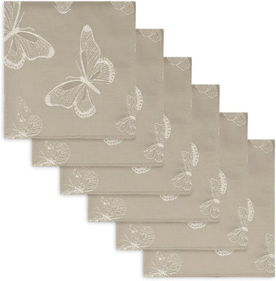 Set 12 servilletas poliéster elegantes 18x18