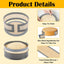 Set 6 Alfombrillas Silicón Hornear 4-9pulg Desmontables
