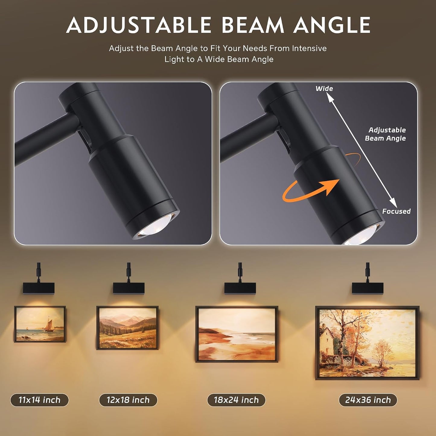 Luz arte LED ajustable sin cable 8000mAh con control remoto 2 Pzas