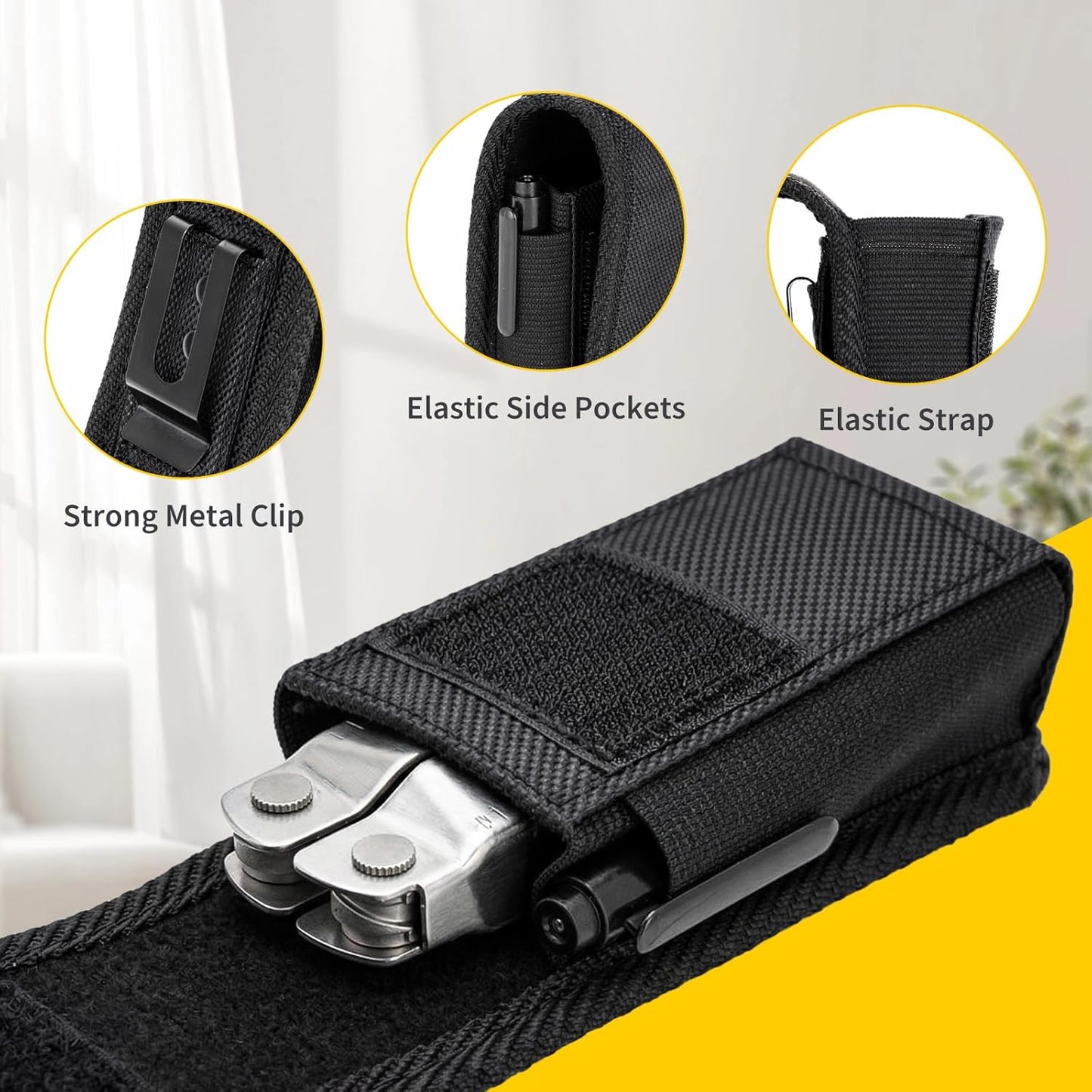 Clip bolsillo funda multiherramienta Leatherman Rebar con cinturón