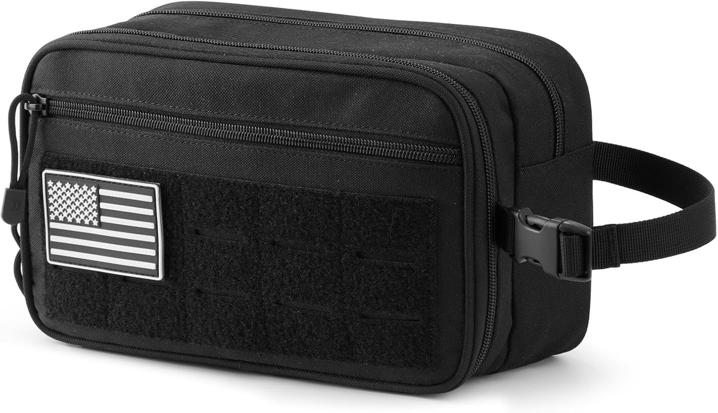 Bolsa de aseo Molle impermeable para viaje color negro