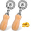 Ruedas cortadoras de pasta estriadas de acero inoxidable 1.5 pulgadas